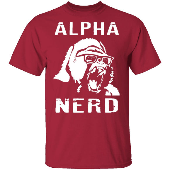 Alpha Nerd T-Shirt CustomCat