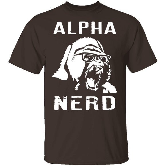 Alpha Nerd T-Shirt CustomCat
