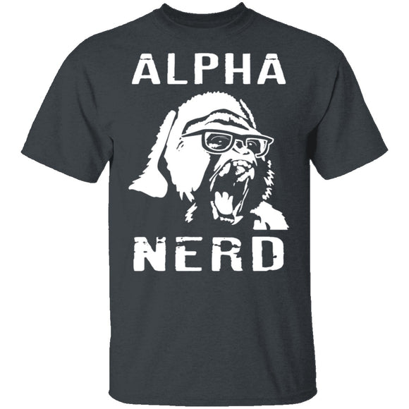 Alpha Nerd T-Shirt CustomCat