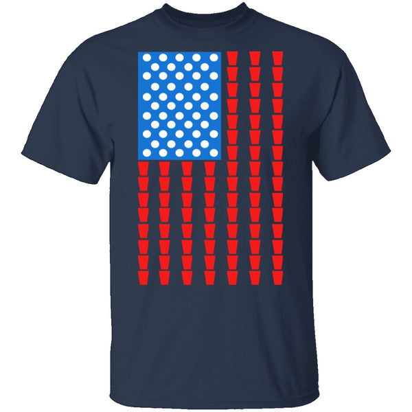 American Beer Pong T-Shirt CustomCat