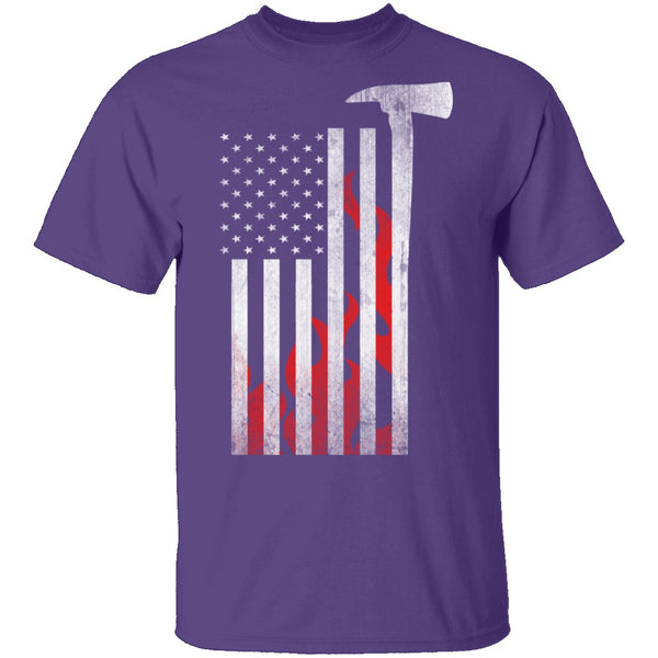 American Firefighter T-Shirt CustomCat