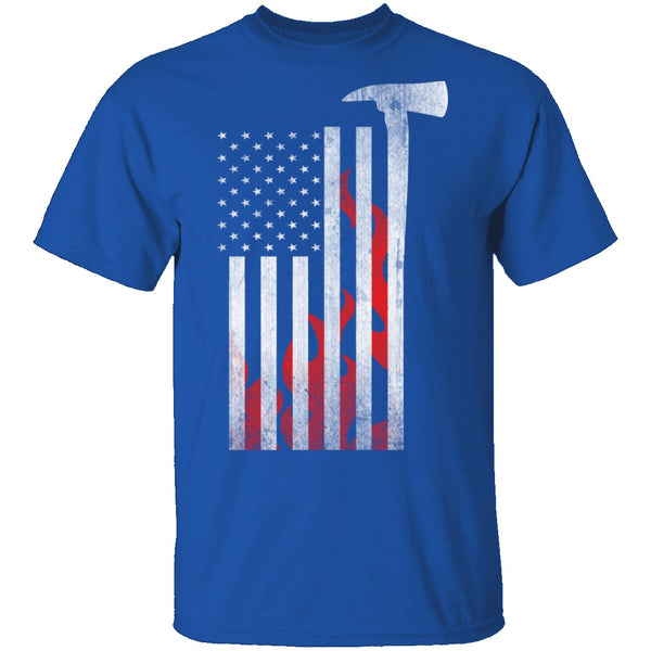 American Firefighter T-Shirt CustomCat