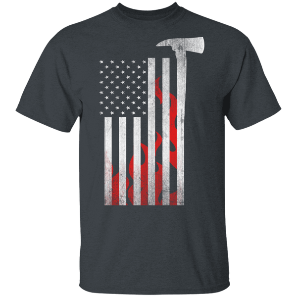 American Firefighter T-Shirt CustomCat