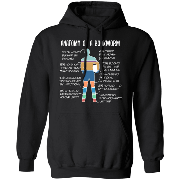 Anatomy Of A Bookworm T-Shirt CustomCat