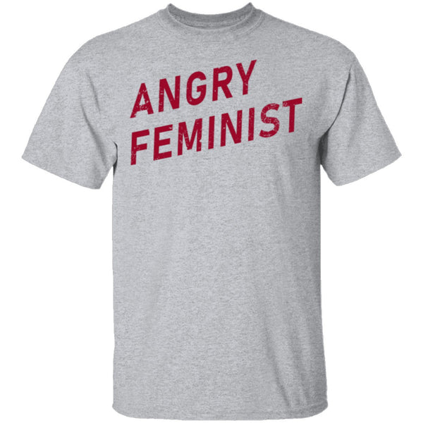 Angry Feminist T-Shirt CustomCat