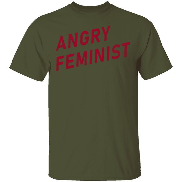 Angry Feminist T-Shirt CustomCat