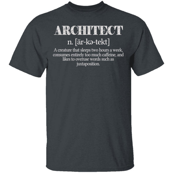 Architect Definition T-Shirt CustomCat