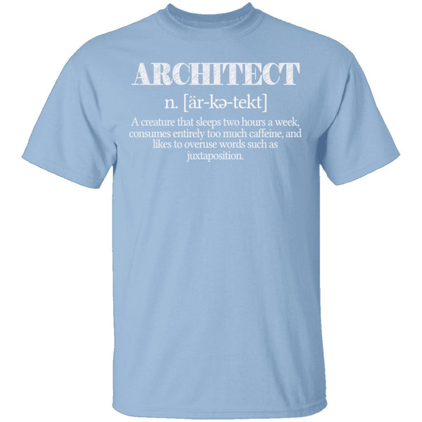 Architect Definition T-Shirt CustomCat