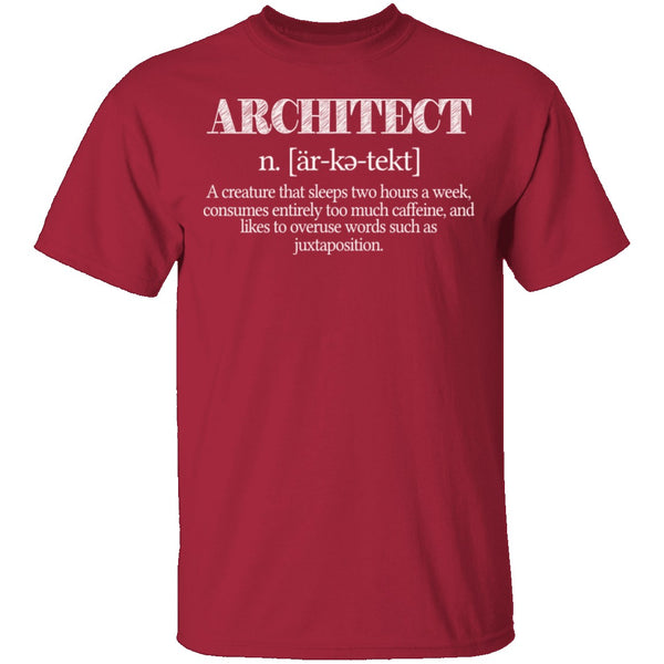 Architect Definition T-Shirt CustomCat