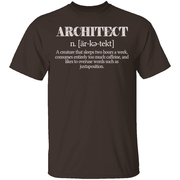 Architect Definition T-Shirt CustomCat