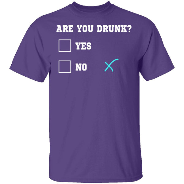 Are You Drunk T-Shirt CustomCat