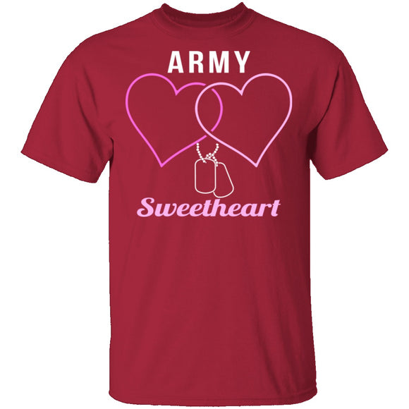 Army Sweetheart T-Shirt CustomCat