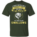 As Long As She Swallows T-Shirt CustomCat