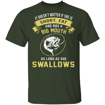 As Long As She Swallows T-Shirt CustomCat