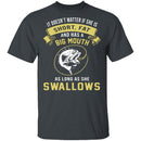 As Long As She Swallows T-Shirt CustomCat