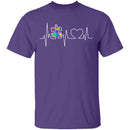Autism Heartbeat T-Shirt CustomCat