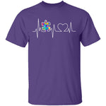 Autism Heartbeat T-Shirt CustomCat