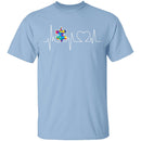 Autism Heartbeat T-Shirt CustomCat