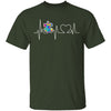 Autism Heartbeat T-Shirt CustomCat