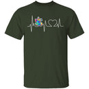 Autism Heartbeat T-Shirt CustomCat