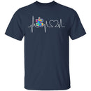 Autism Heartbeat T-Shirt CustomCat