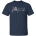 Autism Heartbeat T-Shirt CustomCat