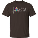 Autism Heartbeat T-Shirt CustomCat