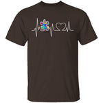 Autism Heartbeat T-Shirt CustomCat