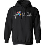 Autism Heartbeat T-Shirt CustomCat