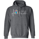 Autism Heartbeat T-Shirt CustomCat