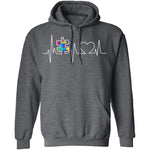 Autism Heartbeat T-Shirt CustomCat