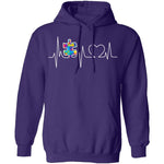 Autism Heartbeat T-Shirt CustomCat