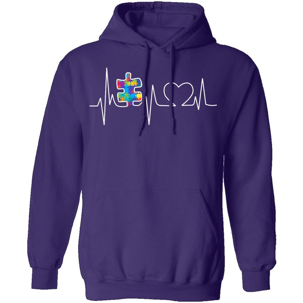 Autism Heartbeat T-Shirt CustomCat
