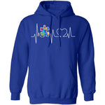 Autism Heartbeat T-Shirt CustomCat