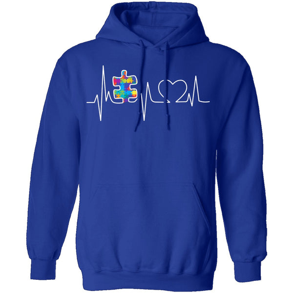 Autism Heartbeat T-Shirt CustomCat