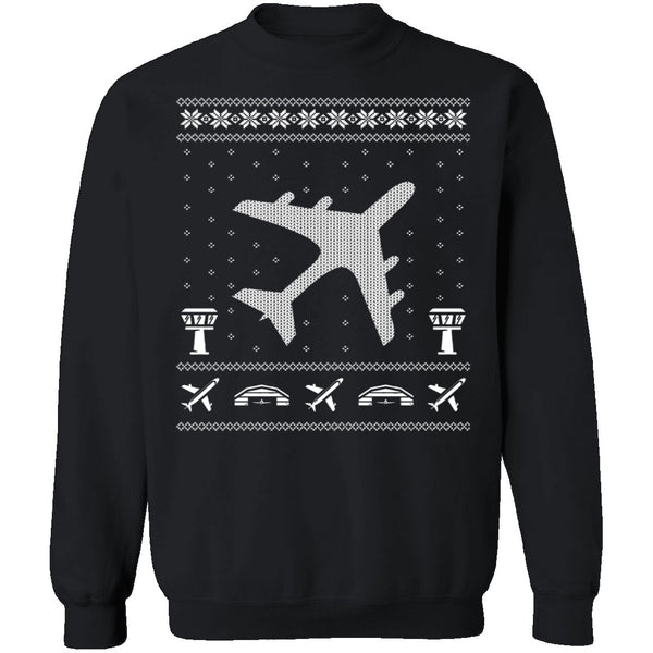 Aviation Ugly Christmas Sweater CustomCat