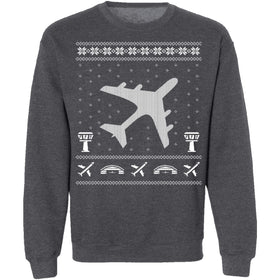 Aviation Ugly Christmas Sweater CustomCat