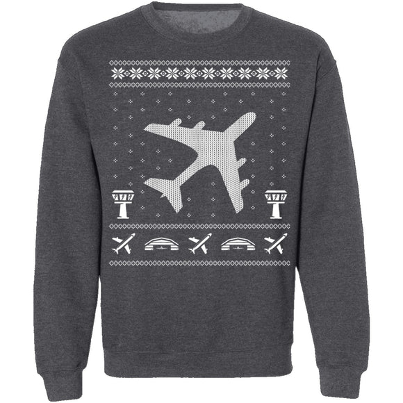 Aviation Ugly Christmas Sweater CustomCat