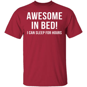Awesome In Bed T-Shirt CustomCat