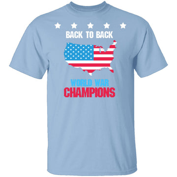 Back To Back World War Champs T-Shirt CustomCat