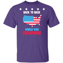 Back To Back World War Champs T-Shirt CustomCat