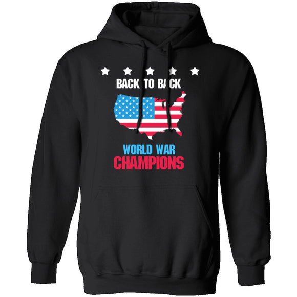 Back To Back World War Champs T-Shirt CustomCat