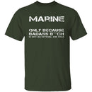 Badass Marine T-Shirt CustomCat