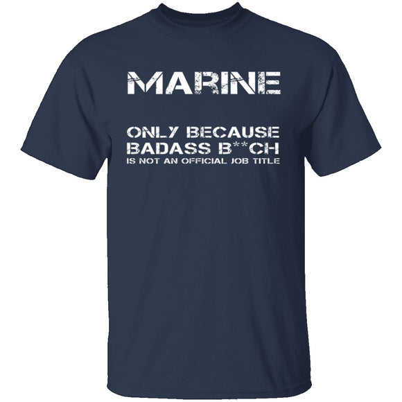 Badass Marine T-Shirt CustomCat