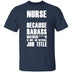 Badass Nurse T-Shirt CustomCat