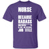 Badass Nurse T-Shirt CustomCat