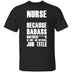 Badass Nurse T-Shirt CustomCat