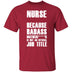 Badass Nurse T-Shirt CustomCat