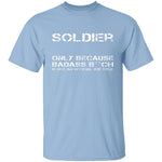 Badass Soldier T-Shirt CustomCat