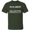 Badass Soldier T-Shirt CustomCat